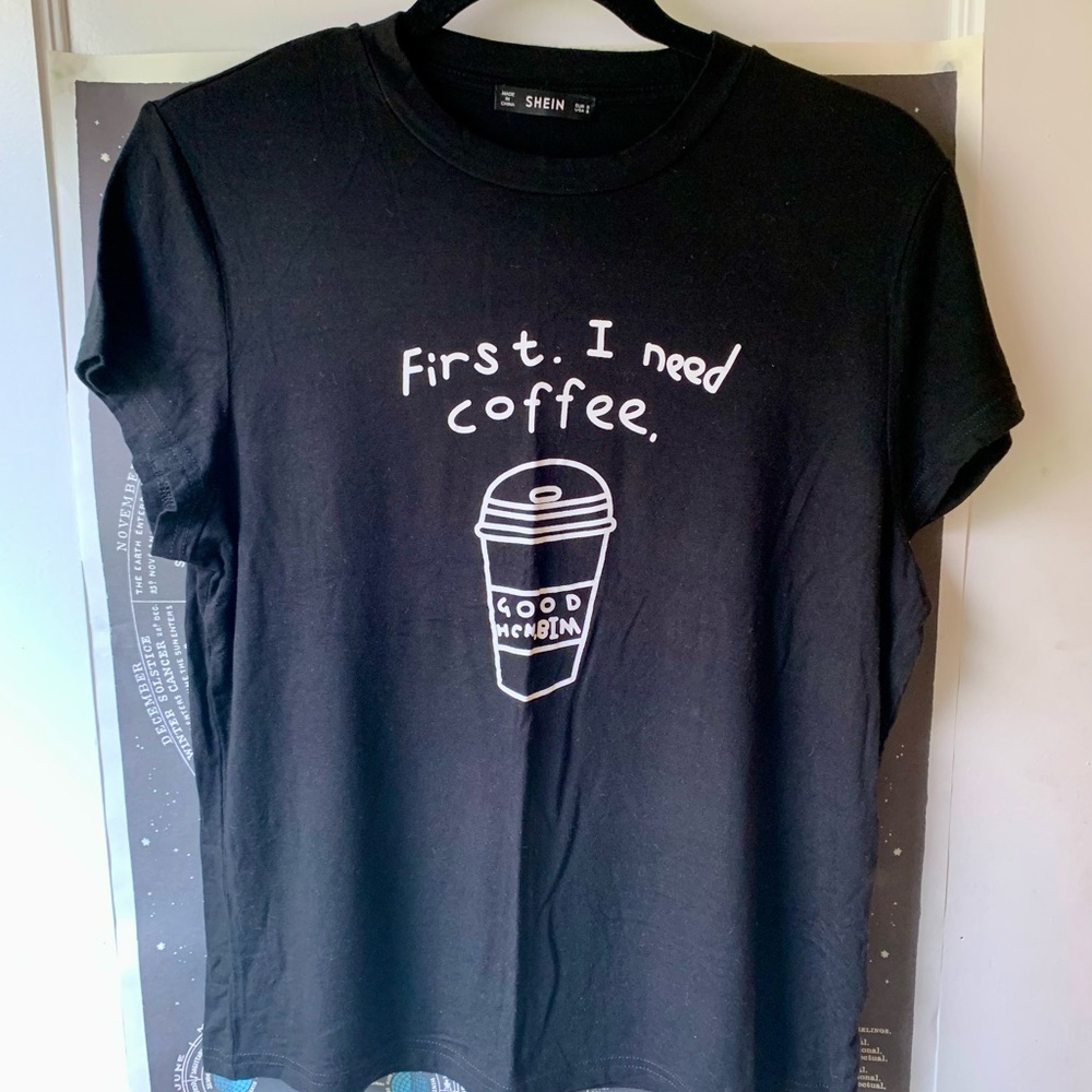 SHEIN Black Graphic Tee